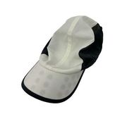 Brooks Hat Unisex OSFA Performance Mesh Cap Black White Adjustable Lightweight