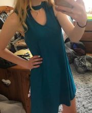 Halter Top Blue Dress