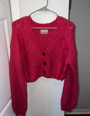 Urban Outfitters Outfitter Crop Sweater Cardigan