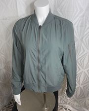 | Light Sage Green Lightweight Bomber Jacket