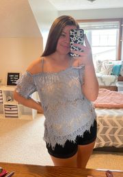 Off The Shoulder Lace Blouse