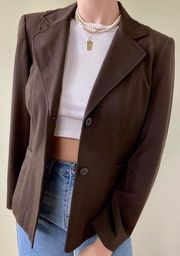 Rafaella Women's Blazer‎ Jacket  Long Sleeve Brown Size 6p