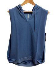 Threads 4 thought‎ blue sleeveless hoodie size L