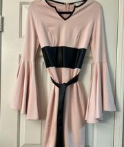 Venus Bell Sleeve Belted Detail Dress