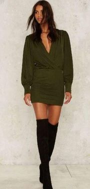 Endless rose green mini dress