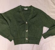 dark green cardigan sweater 