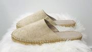 J Jill espadrilles Canvas mules Cream sz 6