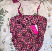 Vera Bradley  Iconic Campus Raspberry Backpack NWT