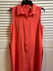 EUC Sleeveless high low shirt dress