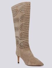 Paris Horse perforated pointed toe boots. Size 40FR