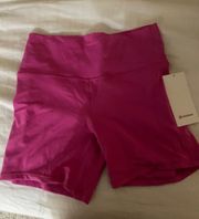 Lululemon Sonic Pink Align Biker Shorts