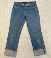 Calvin Klein Cuffed Capri Jeans Size 4