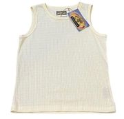 ROYAL ROBBINS ribbed tank top size small cream color new with tags