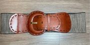 Anthropologie Stretch Leather Waist Belt Size Small
