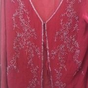 Newport News sheer beaded jacket 14