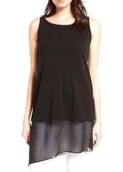 Eileen Fisher Stretch Silk Jersey Asymmetrical Tunic Size XS NWT