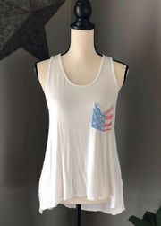 Ginger G White Tank Top Sz Medium