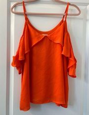 Orange Off Shoulder Top