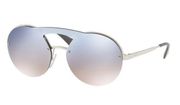 Prada Silver Catwalk  SPR 65TS  Round Sunglasses 1BC5RO