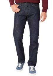 Nautica Mens Jeans Size 40 x 30 Straight Fit Dark Blue Denim Marine Rinse NEW