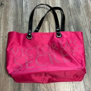 Victoria's Secret hot pink rhinestone tote bag