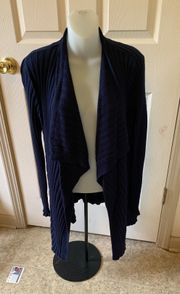 Med P Nygard Navy Sweater Shrug