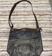 Womens Relic Handbag Black/Brown Over-The-Shoulder​​