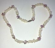 Puka Shell Beaded Shell Chips Boho Necklace