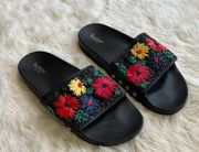 Botkier Freda Floral Embellished Slides 9