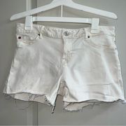 Hudson Amber Jean Short White size 29 Vintage Style Frayed Cut Off