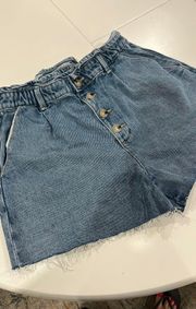 High Waisted Denim Shorts