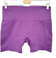 Set Active Womens Sculptflex Seamless Athletic Biker Shorts Size XL Fig Purple