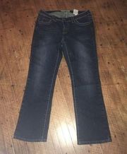 Stetson size 8 dark wash No 816 crop jeans