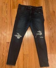 American eagle high rise jeggings size 12 dark wash