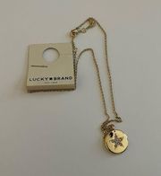 Lucky Brand Gold Paved Star Necklace