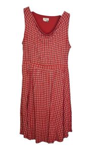 Maeve Anthropologie Brianne Cowl Neck Daisy Print Womens Dress Size 1X Pockets!