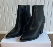 BRAND NEW Bamboo Black Booties 7 1/2 W