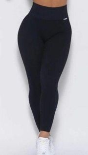 NEW BOMBSHELL SPORTSWEAR Leggings Size Extra Small Black Gym Fitness Activewear