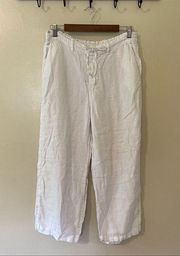 CP Shades White Linen Pants