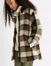 Madewell Belrose Wool Blend Plaid Shirt Jacket