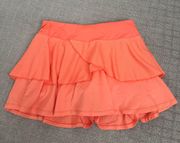 Orange Tennis Skirt