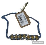 Anthropologie Shiraleah Dove blue Sadie braided Choker necklace