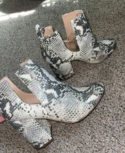 Snake Skin Booties