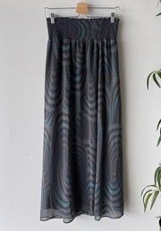 Hinge Nordstrom Patterned Boho Maxi Skirt