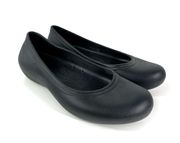 Black At Work Casual Comfort Slip-Resistant Slip On Workwear Flat 9 W9