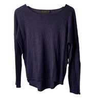 The Limited Purple Lightweight Long Sleeve Wool Blend Sweater Women's Sz Medium