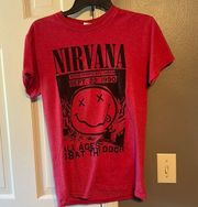 Fitted Nirvana graphic tee