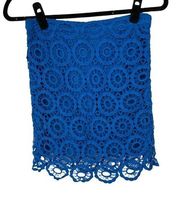 JACK BB Dakota Blue Williams Cotton Crochet Skirt