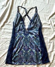 Used Large Victoria’s Secret Lingerie Babydoll Strappy Backless Nightgown