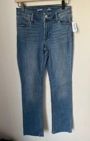 Old Navy Medium Wash Mid Rise Boot Cut Jeans Size 0 NWT